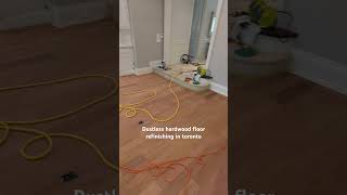 Dustless Hardwood Flooring Refinishing in Toronto  tips diy canada [upl. by Spanjian]