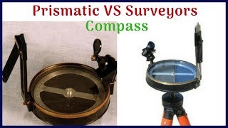 Difference Between Prismatic Compass and Surveyors Compass [upl. by Lovash80]