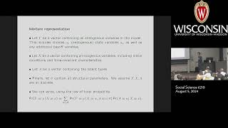 DSE2024 Lecture 7 by Stephane Bonhomme Heterogeneity in Structural Models [upl. by Akalam]