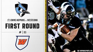 7 Johns Hopkins vs WestConn Highlights  D3 College Football 2023 [upl. by Maharg66]