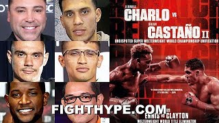 FIGHTERS PREDICT CHARLO VS CASTANO 2 DE LA HOYA BENAVIDEZ TSZYU DONAIRE FUNDORA amp MORE [upl. by Enois343]