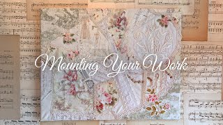 Mounting Your Textile Art on a Premade Canvas  The Finishing Touches [upl. by Loesceke]