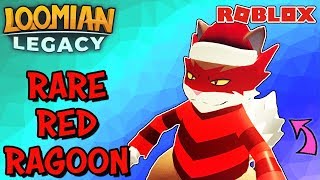 How To Get the Rare Red Holiday Santa Ragoon in LOOMIAN LEGACY Roblox [upl. by Adalheid]