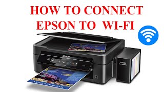 How to connect your Epson printer to WiFi [upl. by Nonnahsed637]