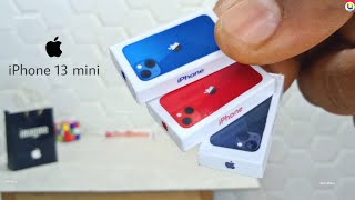 Apple iPhone 13 mini miniphone unboxing  Minibox [upl. by Haronid974]