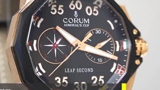 Corum Admirals Cup Leap Second 48mm  Rose Gold Ref No 60613011105 [upl. by Porche]