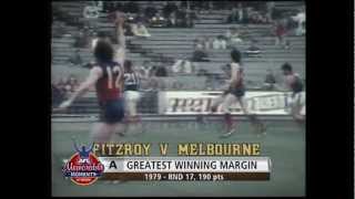 Fitzroy Lions  Greatest Winning Margin  AFL Memorable Moments [upl. by Nelli424]