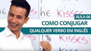 COMO CONJUGAR QUALQUER VERBO EM INGLÊS  AULA 06 PARA INICIANTES  PROFESSOR KENNY [upl. by Jedlicka]