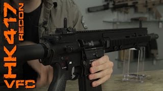 Review VFC HK417 Recon GBB 6mm BB Airsoft DeutschGerman [upl. by Neryt]