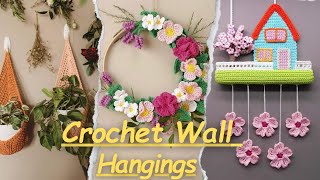 Tapices de pared de ganchilloCrochet Wall HangingsTentures murales au crochetTığ işi duvar asma [upl. by Dorene]