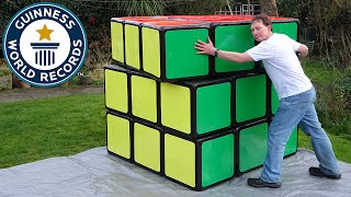 Largest Rubiks Cube  Guinness World Records [upl. by Sheryl741]