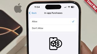 How To Turn On InApp Purchases On iPhone [upl. by Fons612]