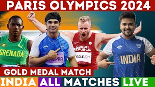 🔴Gold Medal  Javelin Throw Final  Paris Olympics 2024  Neeraj Chopra  Arshad Nadeem [upl. by Dirrej]