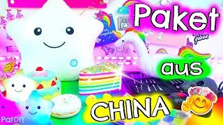 KAWAII PAKET AUS CHINA  Fidget Toys Slime Squishy und Kawaii Spielzeug Haul unboxing I PatDIY [upl. by Philoo916]