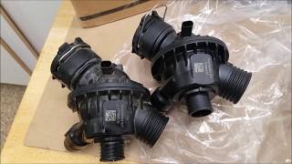 BMW N55 F30 335i 2013  Water Pump and Thermostat Replacement [upl. by Anoirtac646]