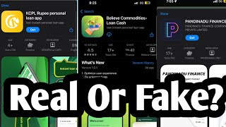 KCPL RUPEE PERSONAL LOANBELIEVE COMMODITIESPANDINADU FINANCE LOAN APP REAL OR FAKE REVIEW 🤔 [upl. by Neelav566]