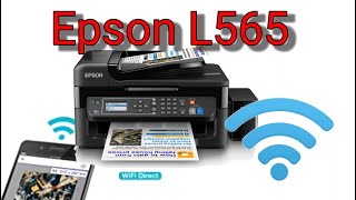 EPSON L565 Printer WiFi Setup In Hindi How to Connect WiFi with Mobile ll WiFi Direct Connect ll [upl. by Falzetta]