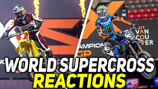 Live Reaction to the WORLD SUPERCROSS CANADIAN GP [upl. by Gromme]