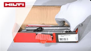 ANLEITUNG zum chemischen Hilti Verbundanker HVU2  WandBodenmontage  Setzen mit Bohrhammer [upl. by Nanaj]