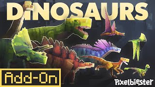 Dinosaurs AddOn  Minecraft Marketplace Addon  Showcase [upl. by Marden781]