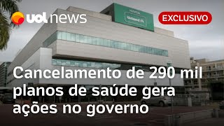 Cancelamento de 290 mil planos de saúde gera ações no governo e na Justiça [upl. by Georgeanna322]