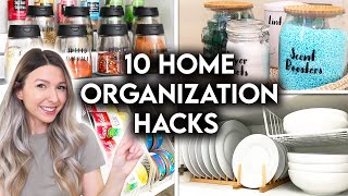 10 CLEVER HOME ORGANIZATION IDEAS  STORAGE HACKS [upl. by Cenac]