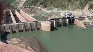 Hydropower dam water level increase and flood situation [upl. by Umont497]