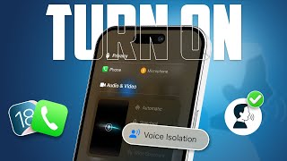 How to Turn On Voice Isolation for iPhone Phone Calls After iOS 18 Update [upl. by Yrahk]