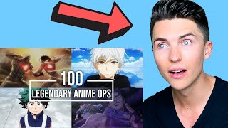 Vocal Coach Reacts 100 Legendary Anime Openings [upl. by Llednyl]