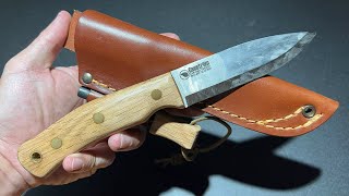 Casström No10 Swedish Forest knife  FS Scandi Oak knife 13121 มีดบุชคราฟด้ามโอ๊คพร้อมแท่งจุดไฟ [upl. by Takken950]