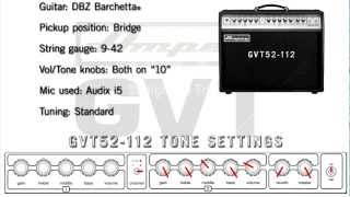 Ampeg GVT52112 and GVT52212  Tone Samples and Settings [upl. by Brezin]