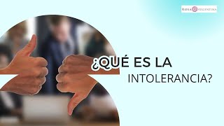 ¿Qué es la INTOLERANCIA [upl. by Roinuj285]