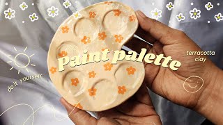 DIY Paint palette🌼 ഇനി വീട്ടിൽ ഉണ്ടാക്കാം  ninu shaaji [upl. by Lleon672]