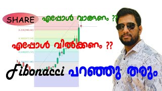 Fibonacci retracement Learn Share Market MalayalamSeries 16 [upl. by Ellerehc]