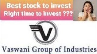 Vaswani industries best ever stock for investment 👌 [upl. by Aracahs154]