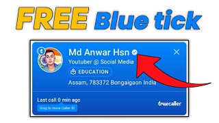 Free Blue tick  How To Get Verification Badge On Truecaller  Truecaller Blue Tick Kaise Lagaye [upl. by Ahsienel]