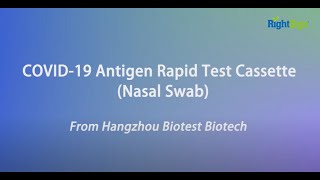 RightSign COVID 19 Antigen Test Nasal Swab Self Test [upl. by Summer]