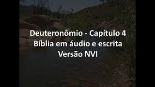 Deuteronômio Capítulo 4 Bíblia em áudio e escrita Versão NVI [upl. by Tloh37]