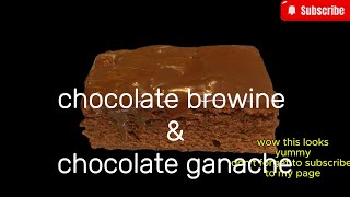 CHOCOLATE BROWINE AND COHOCOLATE GANACHE comedy cooking food cookingchannel brownie [upl. by Raf319]