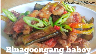 BINAGOONGANG BABOY RECIPE  must try this   mylahbstv3625  Vlog 21 [upl. by Elena]