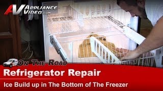 Whirlpool Refrigerator Repair  Ice Buildup in Bottom of the Freezer  Drain Tube [upl. by Lothar986]