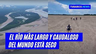 DE PARAÍSO A DESIERTO Así se ve la extrema sequía del río amazonas [upl. by Irama]