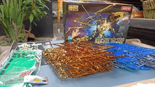 Unboxing HG 1144 Phenex Narrative Gold Fighter Bootleg [upl. by Papert]