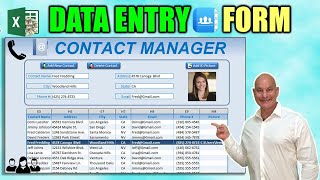 How To Create An Excel Data Entry Form WITHOUT A UserForm [upl. by Somerset543]