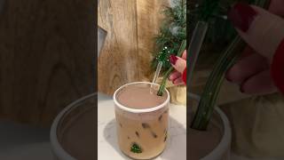 Christmas Coffee 🎄☕️ christmas restock coffee recipe satisfying asmr ice viral short fyp [upl. by Husha]