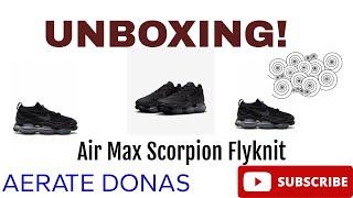 Unboxing W Nike Air Max Scorpion Flyknit [upl. by Dewayne]