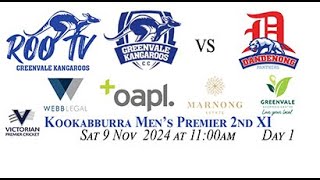 Greenvale Kangaroos v Dandenong 2 Day Game [upl. by Odlanyer86]