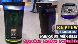 Review Sanken Speaker Active Portable SMB500X MaxBass Review sanken speaker smb500x [upl. by Adnotal]