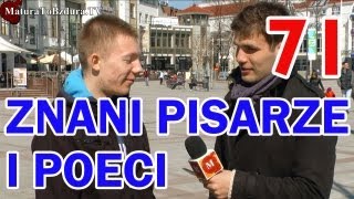 ZNANI PISARZE I POECI  odc 71 MaturaToBzduraTV [upl. by Doss]