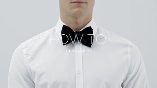 How To Tie A Bow Tie  MR PORTER [upl. by Marabelle27]